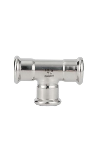 Equal Tee Stainless Steel M Profile Press Fittings
