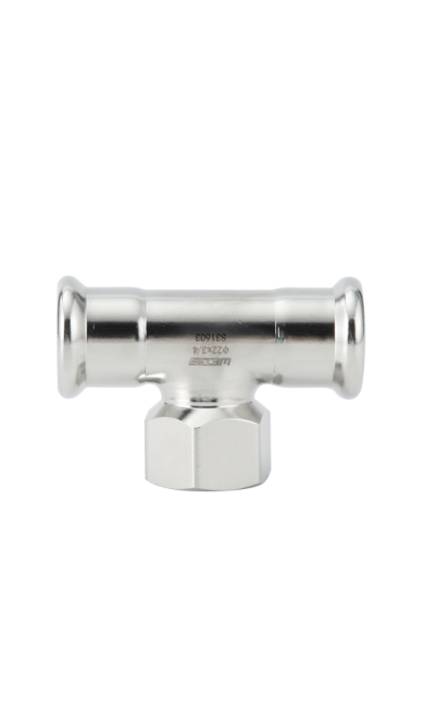 Famale Stainless Steel M Profile Press Pipe Fitting Tee