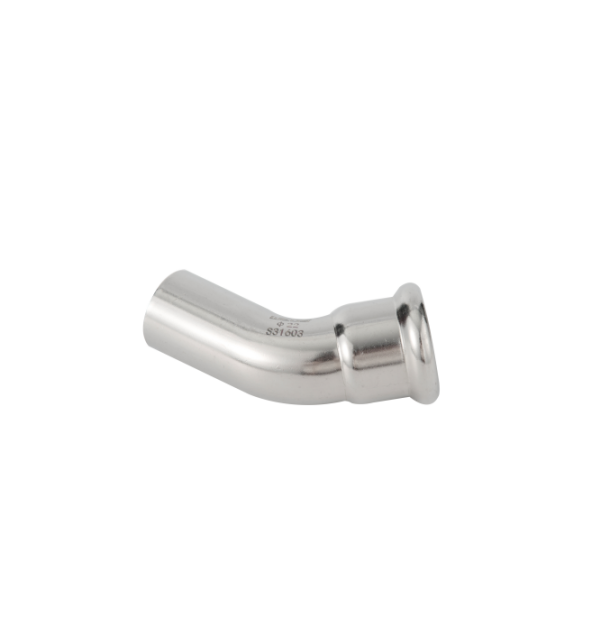 45 degree elbow with one plain end stainless steel m profile press fittings 5