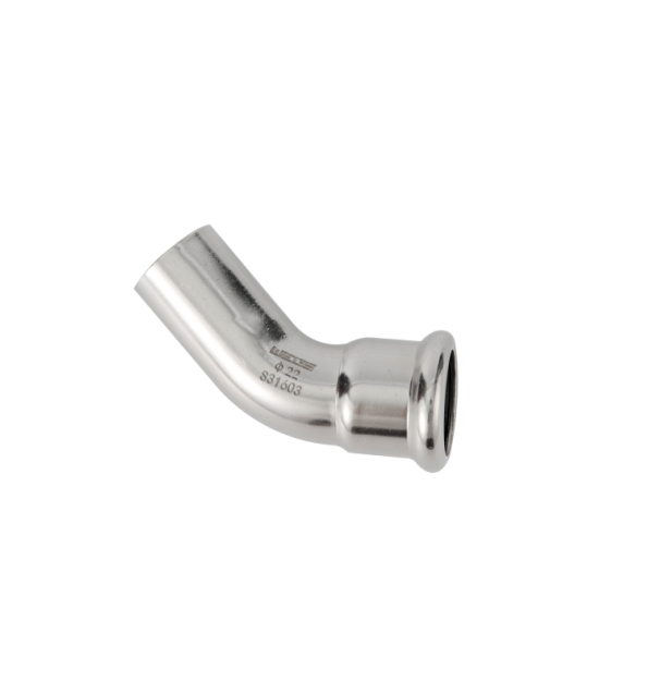 45 degree elbow with one plain end stainless steel m profile press fittings 6