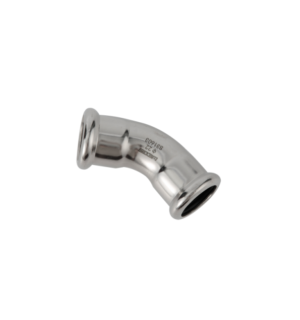 45 degree equal elbow stainless steel m profile press fittings 5
