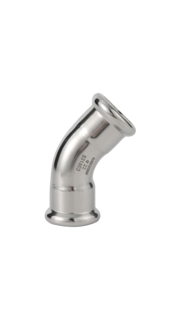 45 Degree Equal Elbow Stainless Steel M Profile Press Fittings