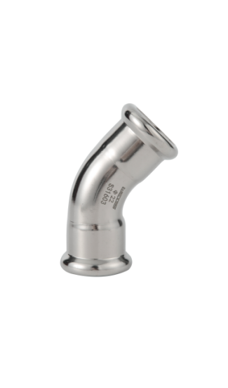 45 Degree Equal Elbow Stainless Steel M Profile Press Fittings