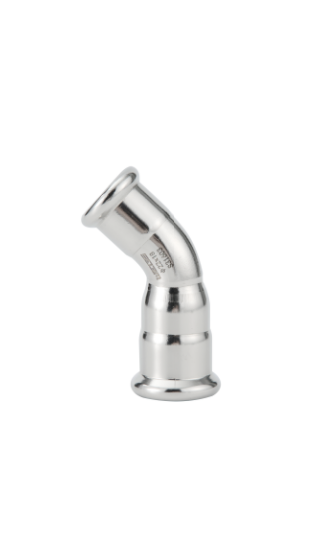 45 Degree Reducing Elbow Stainless Steel M Profile Press Fittings