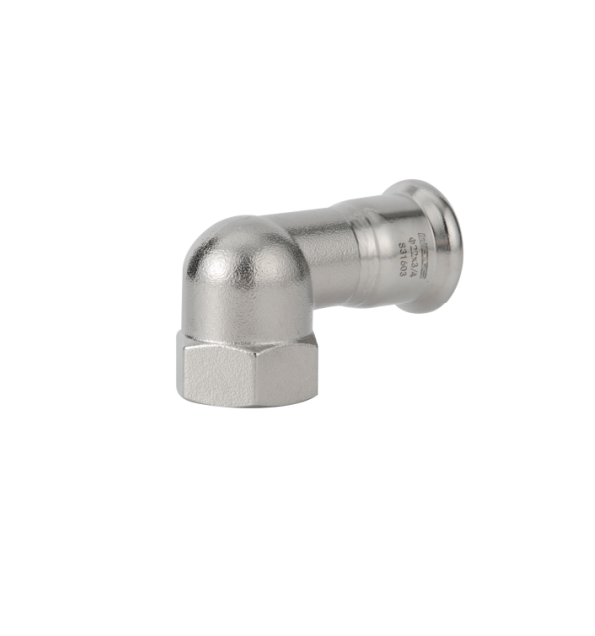 90 degree female short elbow stainless steel m profile press fitting 3