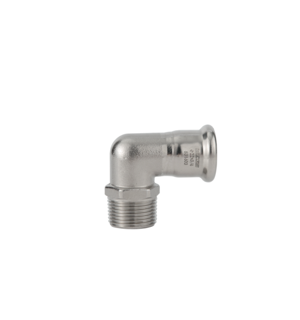 90 degree male short elbow stainless steel m profile press fitting 1