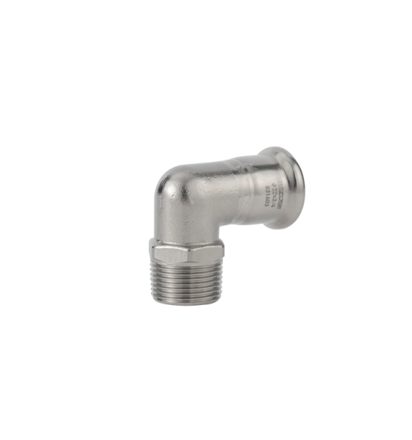 90 degree male short elbow stainless steel m profile press fitting 3
