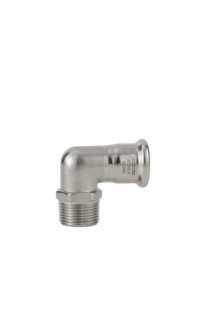 90 Degree Male Short Elbow Stainless Steel M Profile Press Fitting