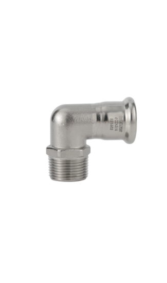 90 Degree Male Short Elbow Stainless Steel M Profile Press Fitting