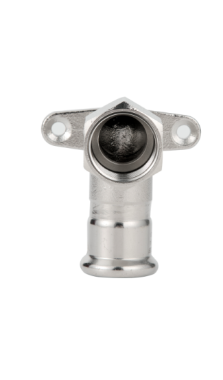 Elbow Adaptor 90° with Wall Plate