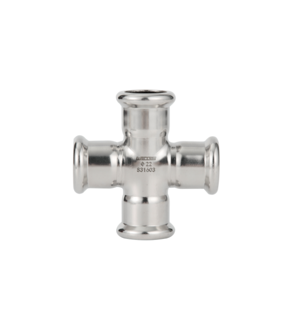 equal cross stainless steel m profile press fittings 1