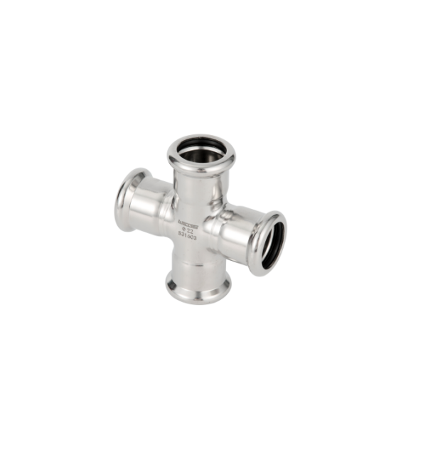 equal cross stainless steel m profile press fittings 3