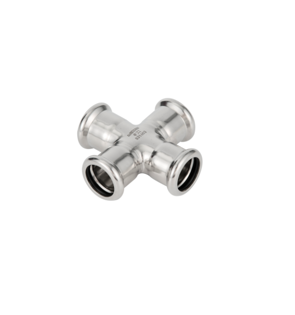 equal cross stainless steel m profile press fittings 5