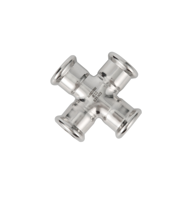 equal cross stainless steel m profile press fittings 6