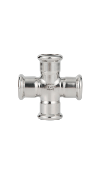 Equal Cross Stainless Steel M Profile Press Fittings