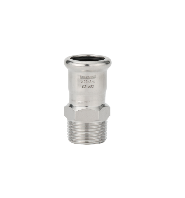 male adapter stainless steel m profile press fittings 1