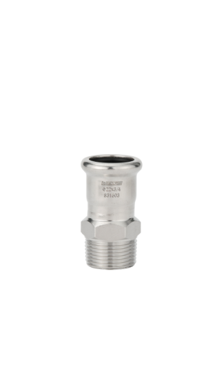 Male Adapter Stainless Steel M Profile Press Fittings