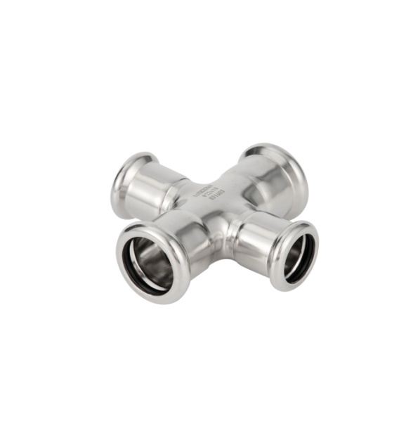 reducing cross stainless steel m profile press fittings 4