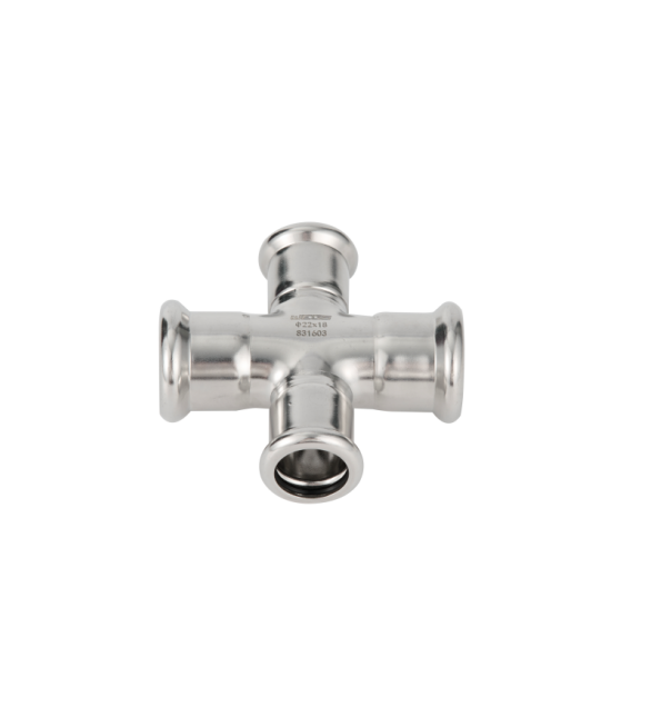 reducing cross stainless steel m profile press fittings 6