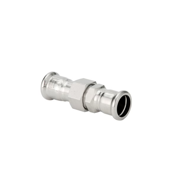 straight union with m profile press fittings on both ends 4